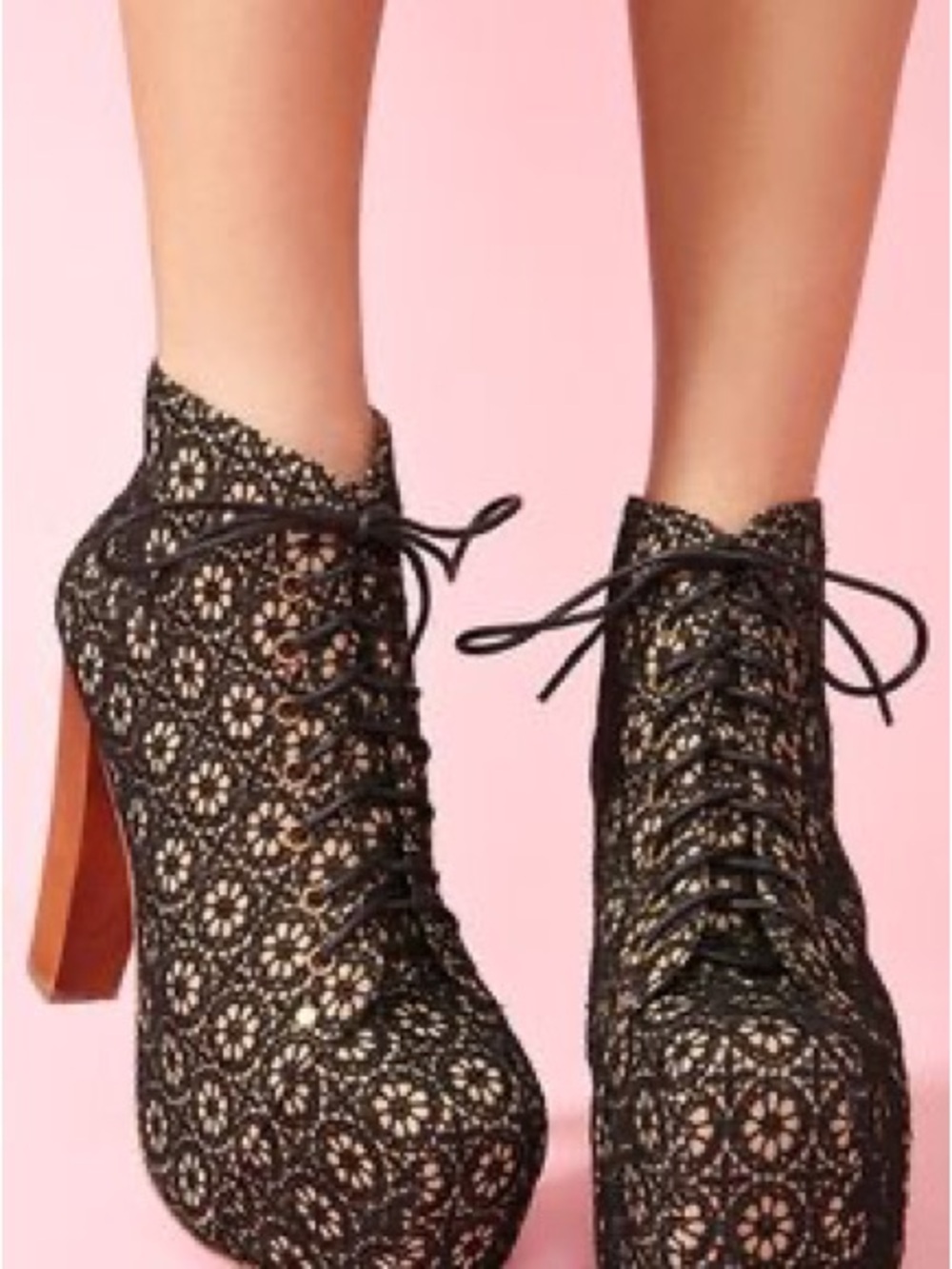 Jeffrey Campbell “Lita” Boho Daisy 🌼 Lace Boots